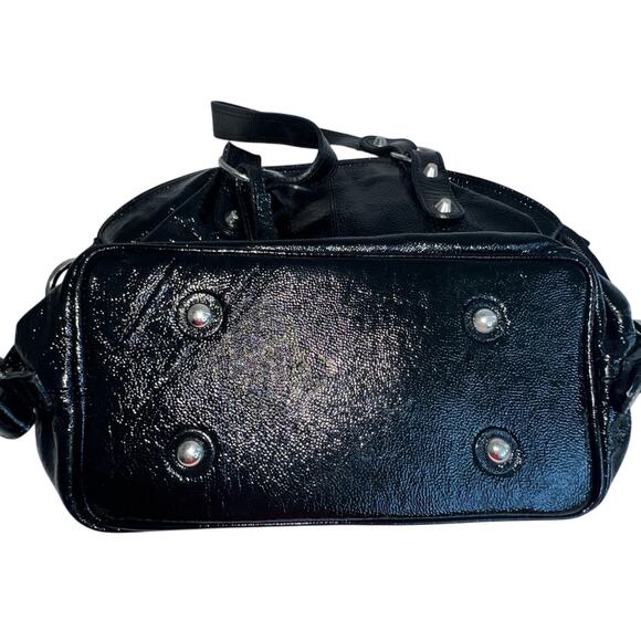 Via Repubblica Made In Italy Genuine Leather Patent Leather Purse Bag - Picture 2 of 16